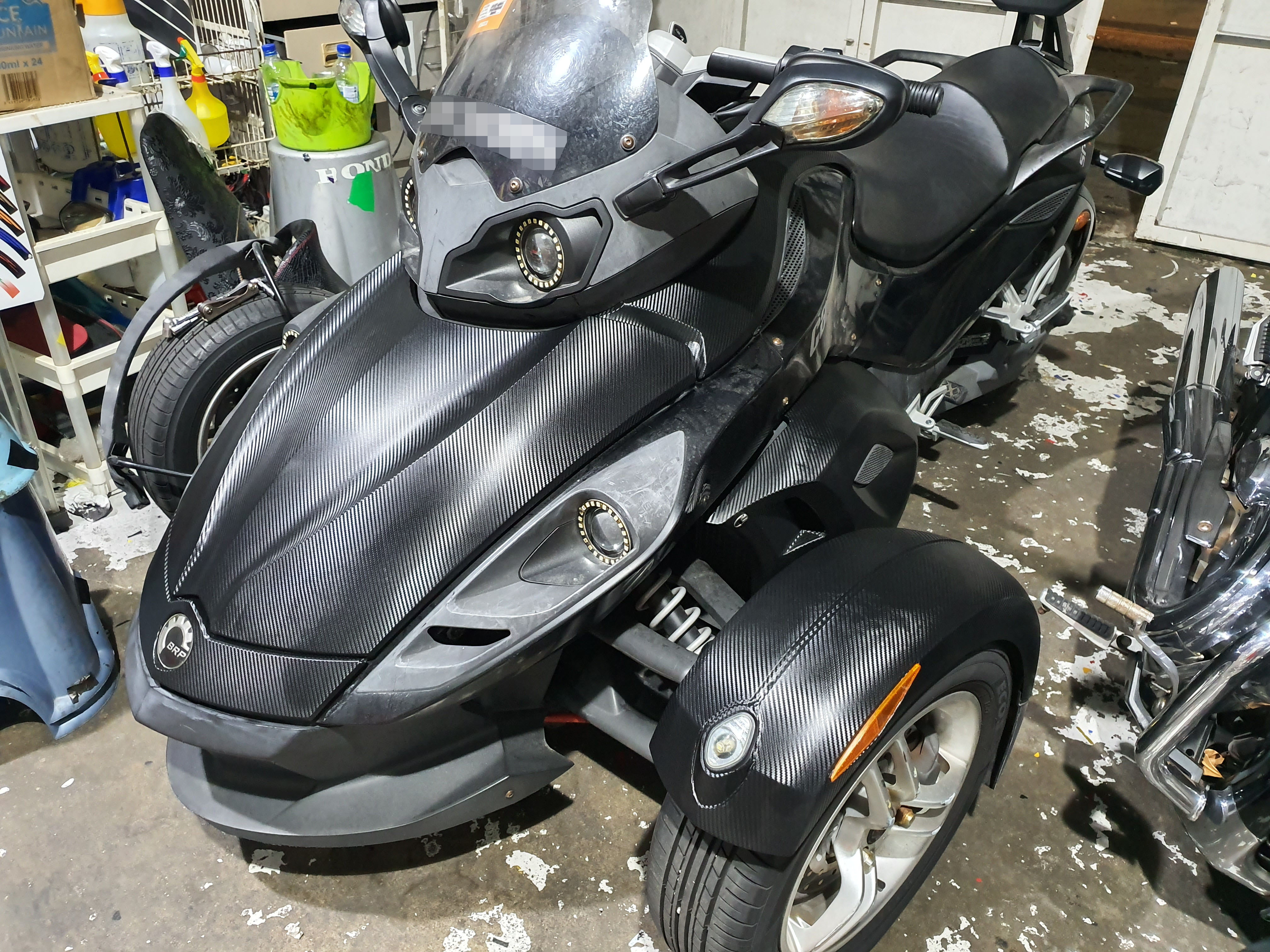 Can-Am Spyder Carbon Decal Motorcycle